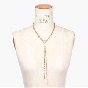 NWOT MADEWELL waterfall gold necklace